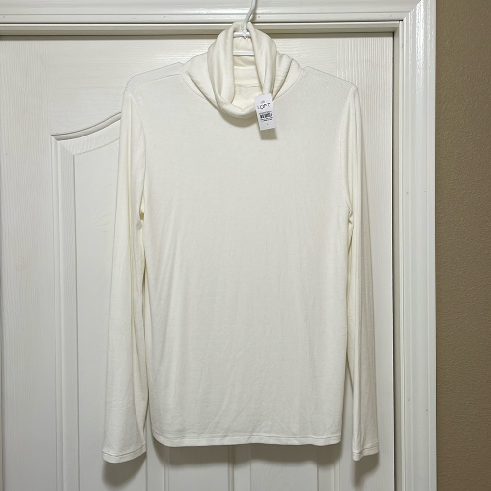 L White Loft Turtleneck